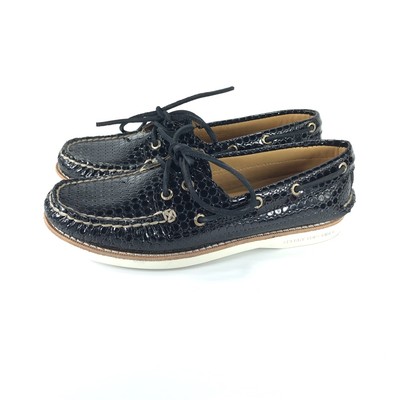 sperry gold cup black