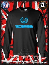 New Scarab Power Boats Logo Men's Long Sleeve T-Shirt American davis34 Tee