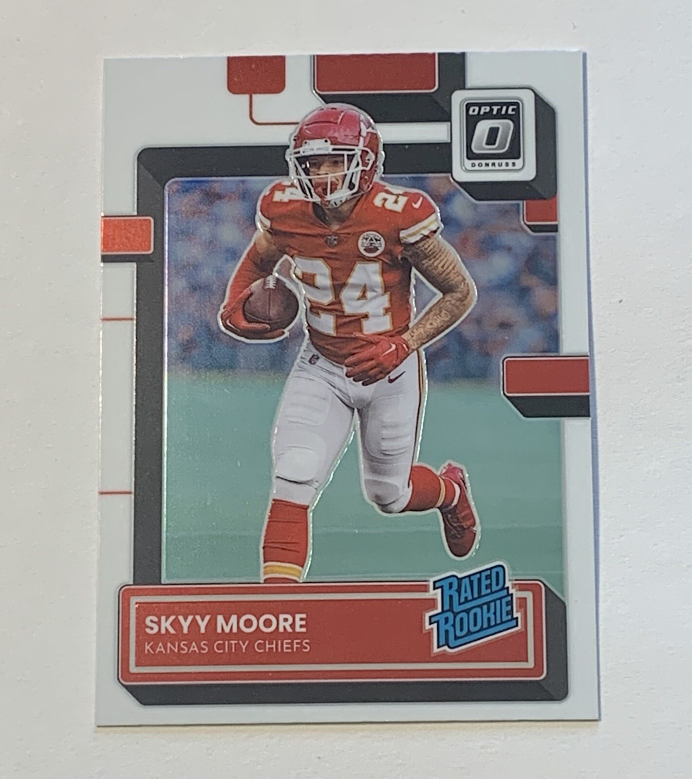 2022 Panini Donruss Optic Skyy Moore Rated Rookie #224 Kansas City Chiefs