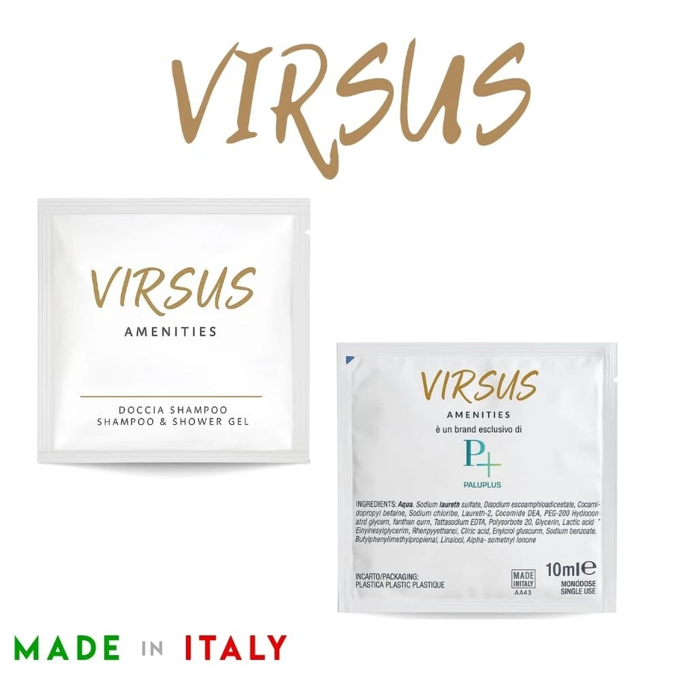 500 BUSTINE DOCCIA SHAMPOO da 10 ML - PRODOTTO DA BAGNO per ALBERGO B&B e HOTEL - Immagine 3 di 4