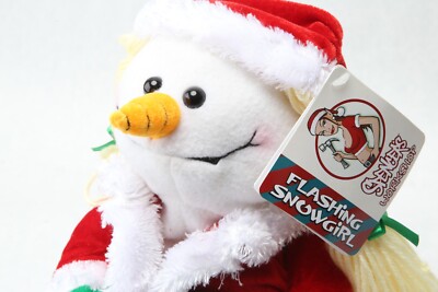 NWT Spencer's Naughty Flashing Snowgirl Christmas Snowman Magic