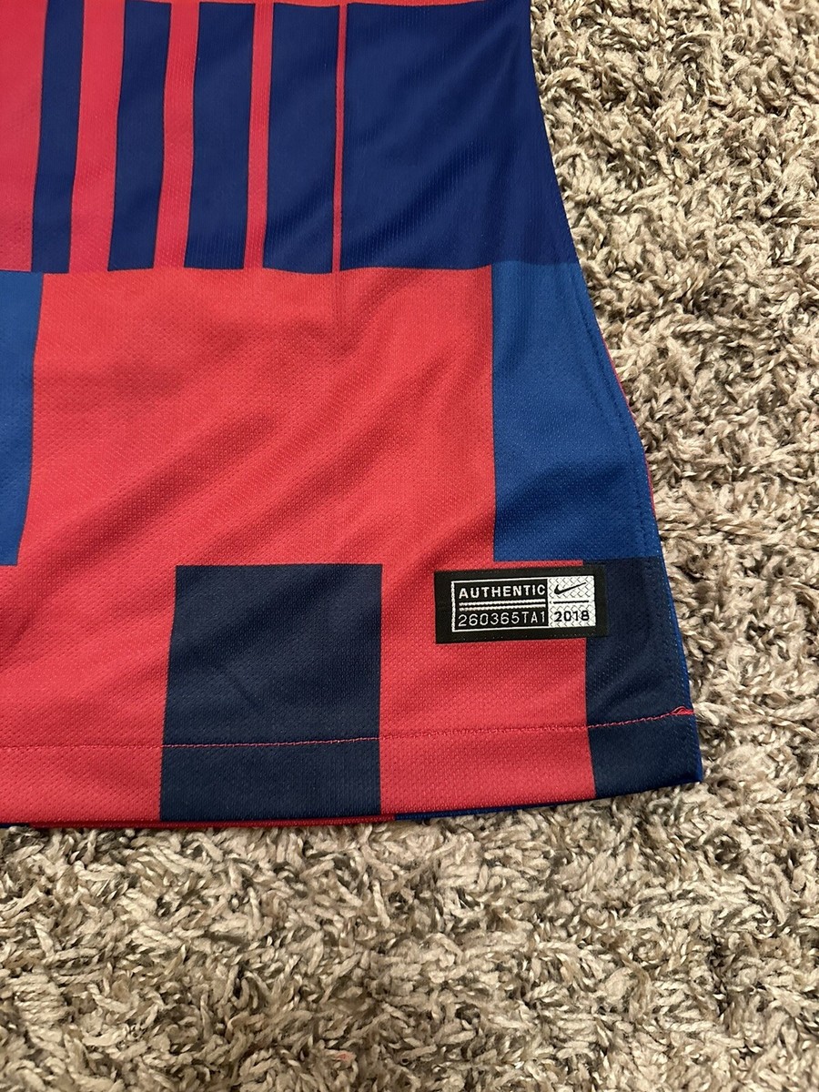 FC Barcelona Nike 20th Anniversary 2018 Jersey La Liga Womens Size