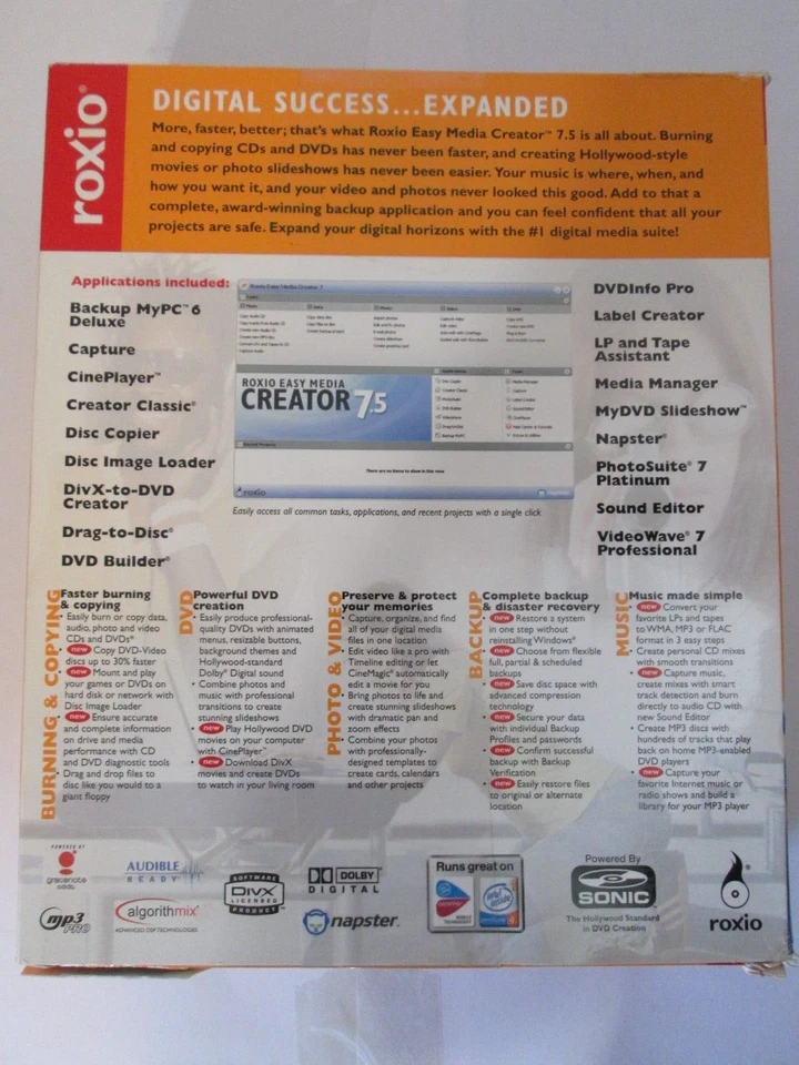 Roxio Easy Media Creator 7.5 - Image 3 of 4