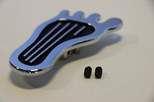 Barefoot Chrome Dimmer Switch Cover Pad Hot Rod Vintage Classic Chevy Ford Mopar