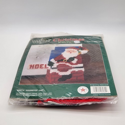 Santa Doorstop Christmas Gallery of Stitch Bucilla Plastic Canvas Kit 6960 - Picture 7 of 8