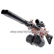 Splatter Ball Gun Double Barrel Gel Blasters 7.5 500mah battery and double drum