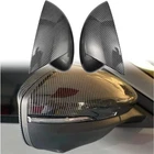 For 21-23 Ford Mach-E Carbon Fiber OX Horn Car Side Mirror Cover Mirror Shell