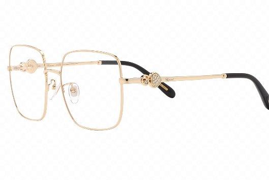 Chopard Demo Square Ladies Eyeglasses VCHF99G 08FC 56 Gold  display picture 3