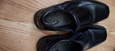 Nunnbush kore slip on blackleather shoes 10 m