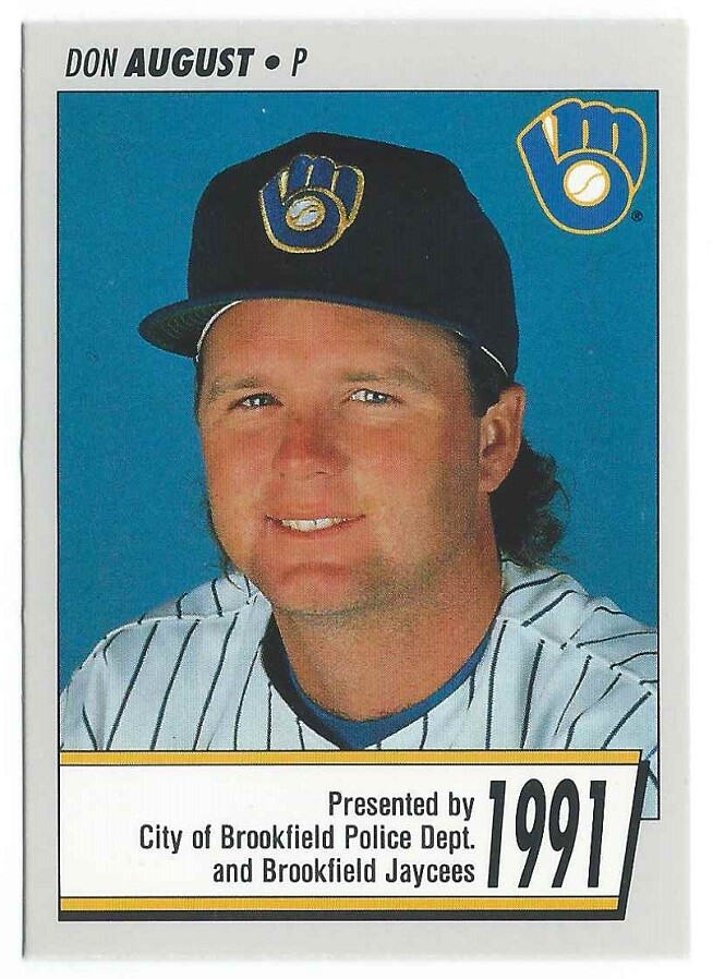 1991 Milwaukee Brewers Brookfield Police Issue Baseball card PICK Choose  Player