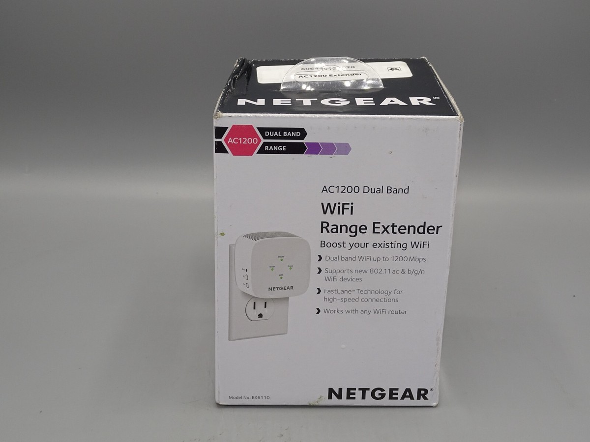 NETGEAR - AC1200 WiFi Range Extender and Signal Booster, Wall-plug,  1.2Gbps** 606449120820| eBay