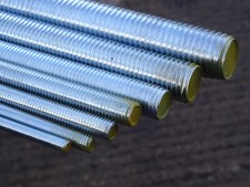 Threaded Rod Bar Studding Allthread Zinc 8.8 Steel - M6 to M24 - 1m lengths