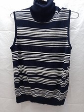 VTG Evan Picone Angora Turtle Neck Pullover Vest Womens Sz XL