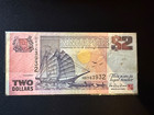 Singapore  Banknoten two dollars chingay procession zirkuliert