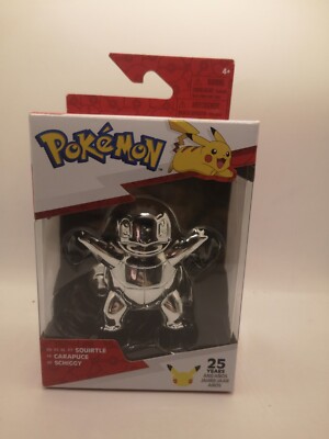 Pokemon Figur Sammelfigur Chrome Silver Celebrations 25 Schiggy NEU OVP