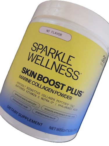 Sparkle Wellness Marine Skin Boost Plus Collagen Powder - Unflavored - 6.3 oz.