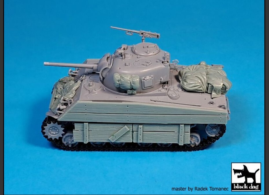 Set accessori Sherman Black Dog T72164 1/72 M4A2 per Zvezda foto 5