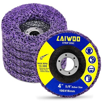 ''5Pcs Strip Discs Stripping Wheel, 4'''' x 5/8'''' Rust Stripper Wheel Paint Eater D