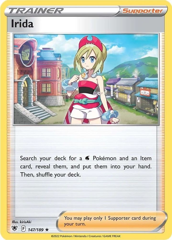 IRIDA 147/189 R DECK EXCLUSIVES POKEMON NM/M
