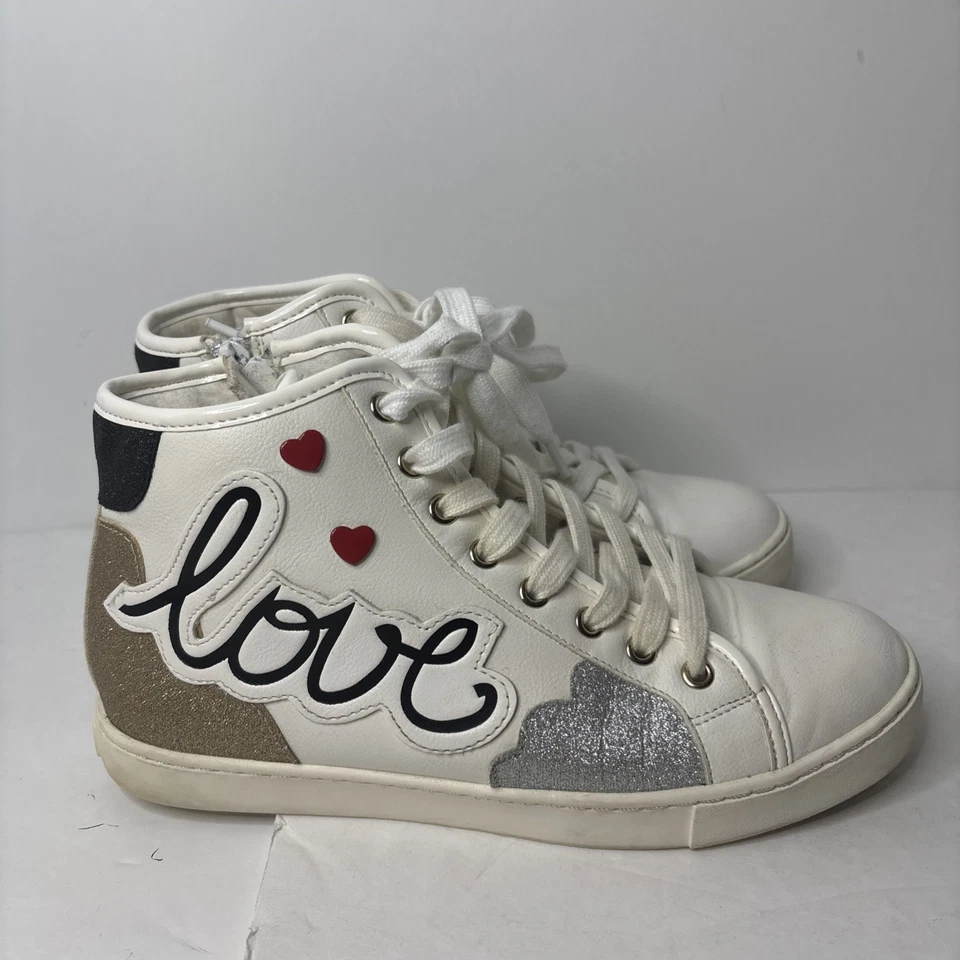 Zapatillas altas ALDO Real Love para mujer EE. UU. 6,5 cremalleras interiores zapatos con cordones Foto 3 de 4