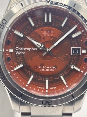 Christopher Ward C60 Trident Mk3 Pro 600 40mm Orange Sapphire (01/2024) WH1666G