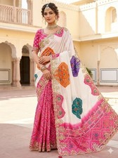 Women  s Indian Saree Fancy Designer Ethnic Party Wear Wedding Bollywood Sari New