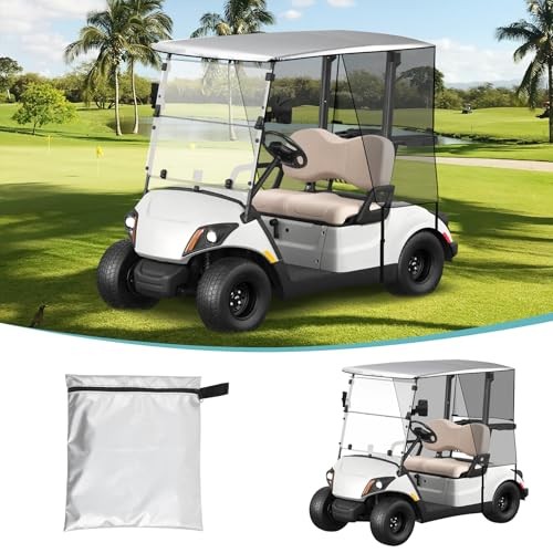 Golf Cart Sun Shade Cover for Club Car Precedent & EZGO TXT, Encrypted - Picture 2 of 8