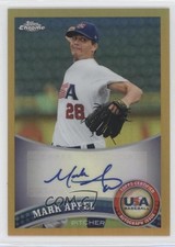 2011 Topps Chrome Gold Refractor 13/50 Mark Appel #USABB1 Auto 2u3