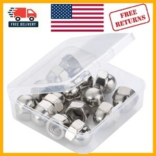Durable Stainless Steel Acorn Cap Nuts 1/2-13 - 10 Pack, Bright Finish