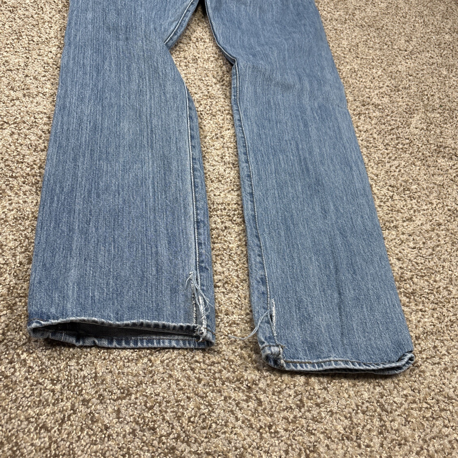 Levis 501 Jeans Mens 32x32 Original Fit Straight Leg Button Fly Denim 31x31 - View 20