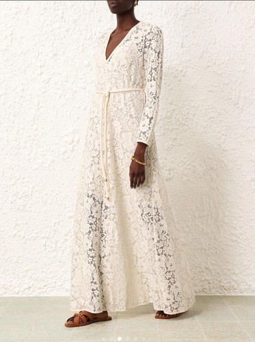 ZIMMERMANN Matchmaker Lace Sheath Dress in Cream • Size 1 / AU 10 / US 6 • BNWT - Picture 5 of 14
