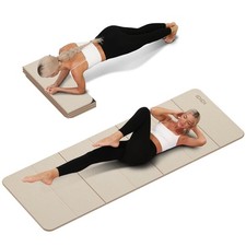 Foldable Yoga Mat Extra Thick 0.32 Inches Eco-Friendly POE Material, Non-Slip...