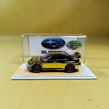 Hot Wheels SUBARU IMPREZA WRX Gold CHROME (WANGSTAR CUSTOM) REAL RIDERS METAL/ME