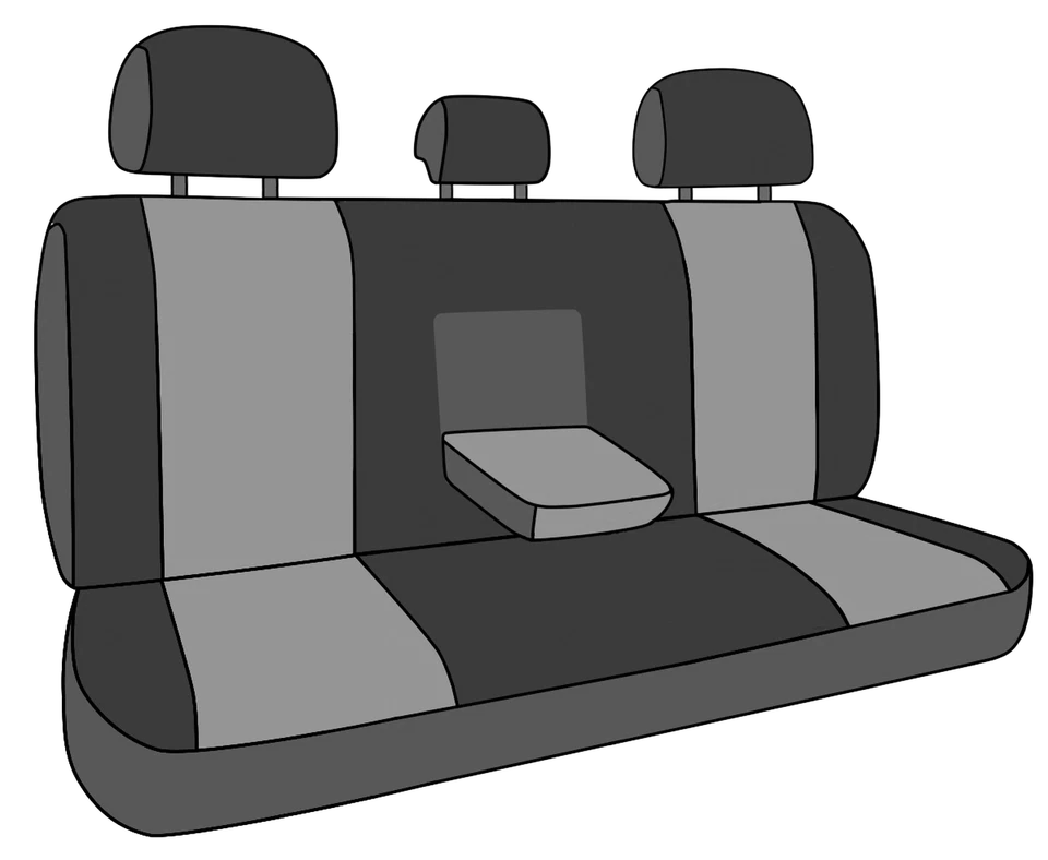 Fundas de asiento de coche CalTrend aptas para Ford Maverick 2022-2025 carbón NeoPrene personalizadas Foto 4 de 4