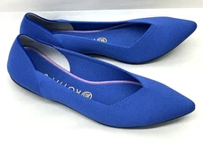 Rothys The Point Cornflower Blue Pointed Toe Slip on Flats Women's Size 10 NWOB