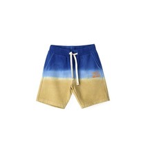 Navy/Mustard Dip-Dyed Cotton Fleece Shorts Boys Cargo Shorts 100  Cotton