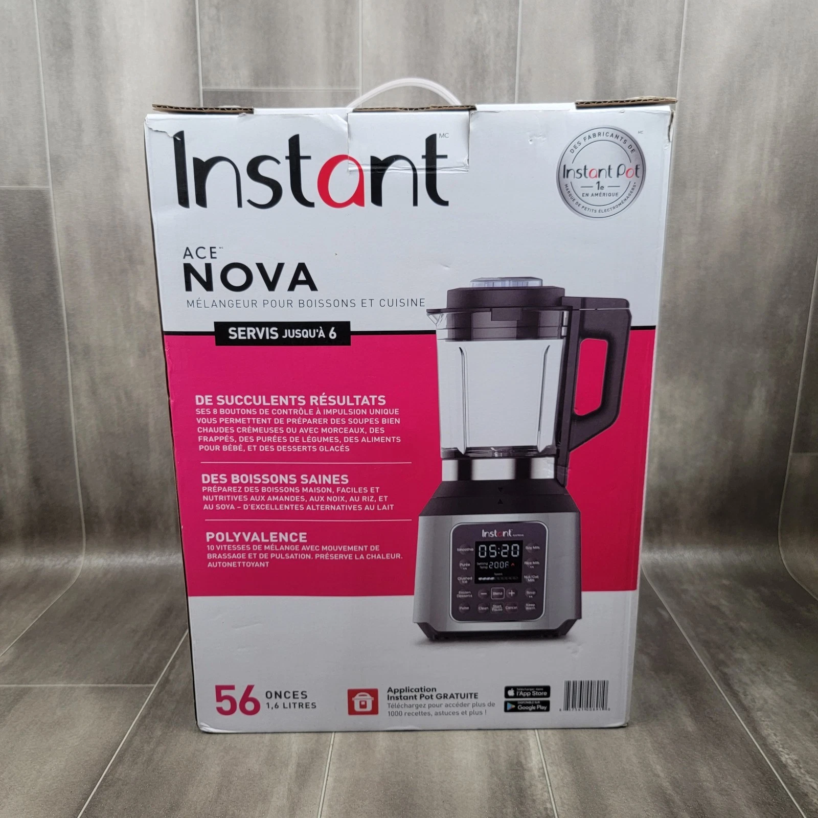 Instant Ace Nova Cooking & Beverage Blender - Silver
Opens in a new window or tab