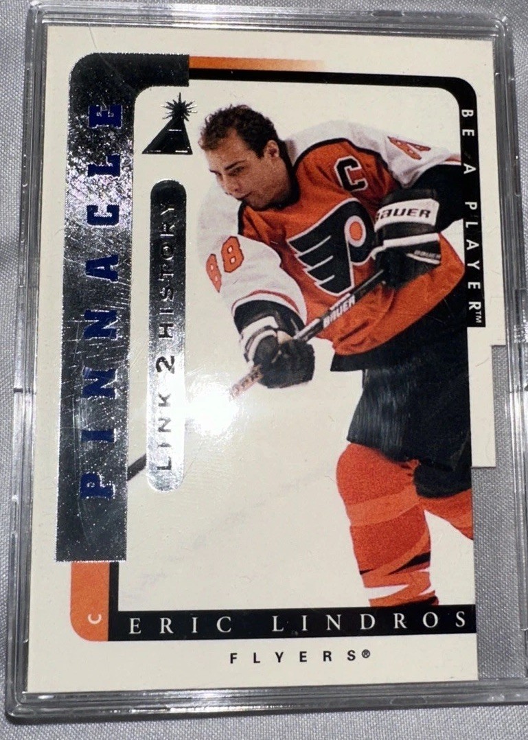 1996-97 Pinnacle Be A Player - Link 2 History Eric Lindros #LTH-7B Autographs AU
