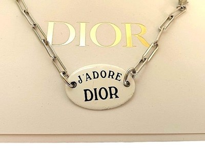 VINTAGE DIOR ARMBAND SIGNIERT WEISSMETALL JOHN GALIANO FRANCE 24cm KULTIG HERVORRAGENDER ZUSTAND