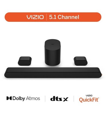 NEW VIZIO SV510X-0806 5.1 Soundbar SE Dolby Atmos Wireless Subwoofer DTS:X