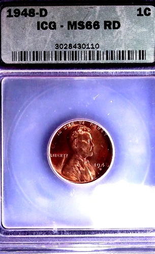 1948-D LINCOLN WHEAT MS66 RD