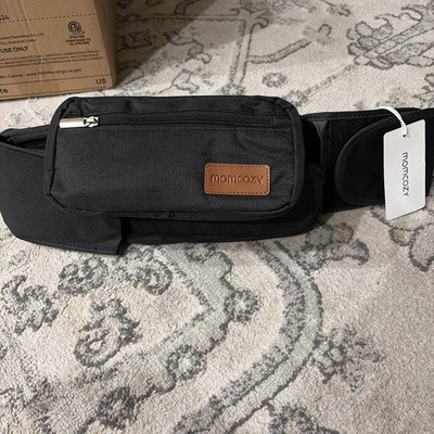 Momcozy Black Universal Stroller Caddy Organizer with Cup Holders - With Tags