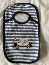 HM Alana Baby | Lätzchen | Einheitsgröße | Blau Weiß Polizei | Nici Frottee