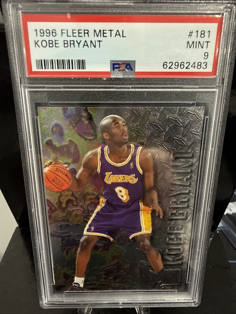 1996 FLEER METAL #181 KOBE BRYANT ROOKIE RC PSA 9 ‼️ | eBay