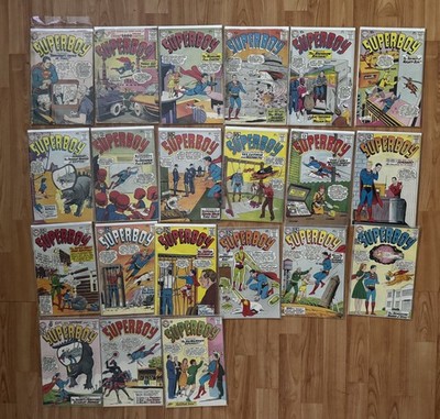 Superboy DC Comics Lot of 21 Silver Age 10c and 12c Books From Private Collector