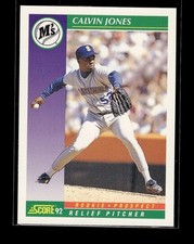 1992 Score #868 - Calvin Jones - Seattle Mariners Baseball Rookie Card RC. rookie card picture