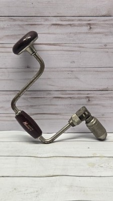 Stanley No. 02-945A 10 inch Ratcheting Brace Drill Wood Tool USA Vintage 