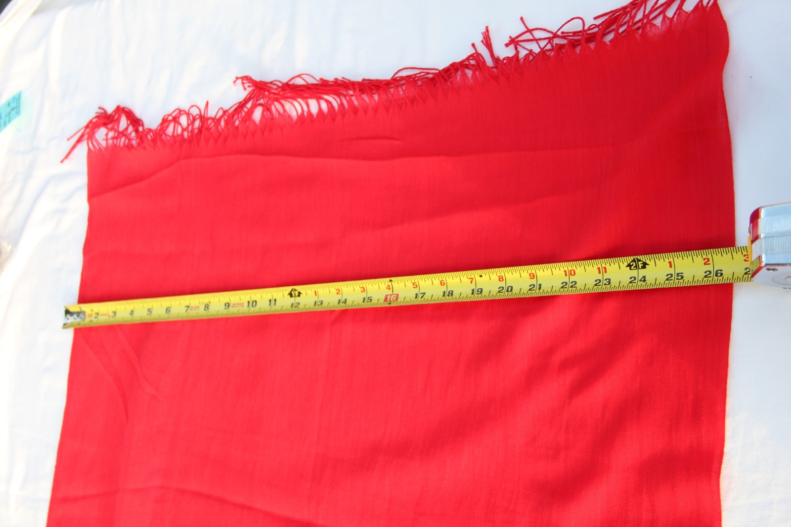 Women’s Bright Solid Red Soft Wrap Shawl Scarf Re… - image 12