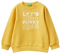 United Colors of Benetton Jungen Maglia G/C M/L 3J68G108D Sweatshirt, Giallo