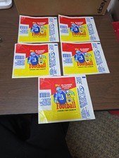 1985 TOPPS Football Wax Pack Wrapper Team Foa...